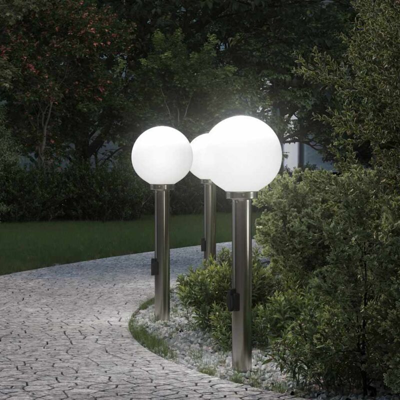 Image of Bollard Lights with Outlet 3 pcs&hellip;