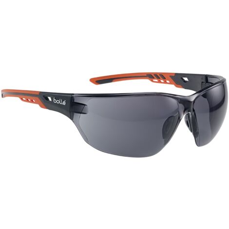 Bolle NESS+ Platinum Safety Glasses - Smoke Lens, Premium Eye Protection