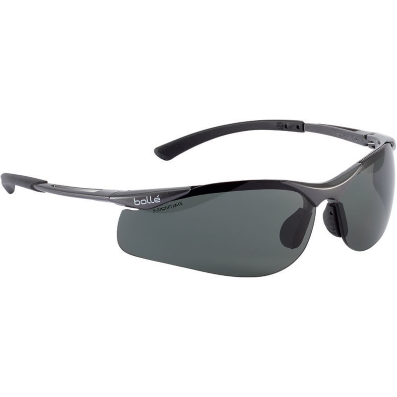 Bollé Safety - Lunettes de protection Bolle contour, Fumée, Polycarbonate ( Prix pour 1 )