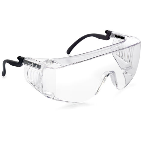Bollé Safety – Surlunettes incolores Bollé – Protection optimale pour porteurs de lunettes – Norme EPI – Revêtement antibuée et résistant aux rayures