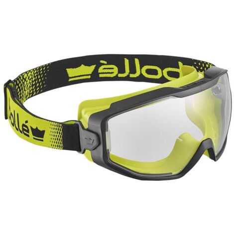 Bolle SPECTN10W Spectrum Platinum Clear Vented Safety Goggles Black/Yellow