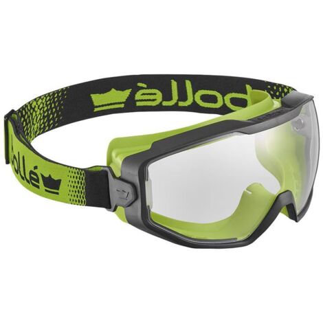 Bolle SPECTN11W Spectrum Platinum Clear Sealed Safety Goggles Black/Green
