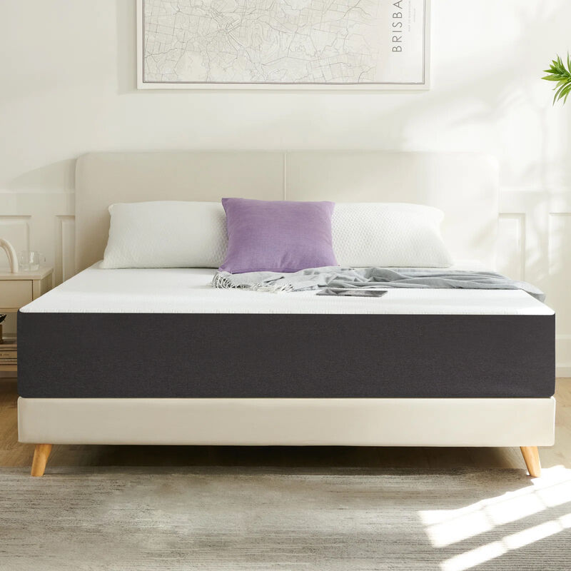 Bolli - Luxe Matelas 160x200 - Épaisseur 26cm - Matelas Mousse - Confort Mi-Ferme - Gris - Développé & Produit en Europe