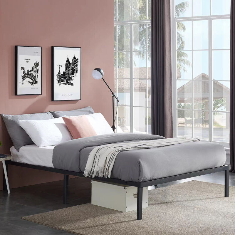 Sommier 140x200cm - Cadre de Lit - pour Adultes, Enfants et Adolescents - Support de Matelas - Montage Facile (140x200-7Pieds) - Bolli