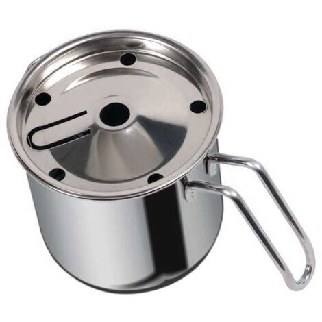 Bollilatte de acero con mango de acero inoxidable de 12 cm Dune Metalsomma