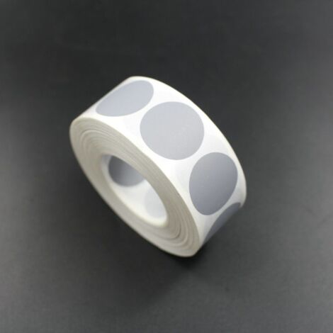 Bollini Scratch off modello gratta e vinci adesivi a cerchio in vari colori - Numero Pezzi: 100 pcs. - Modello: Cerchio Silver - 15mm
