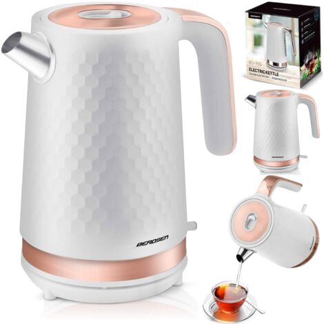 Bollitore elettrico 1,7l Berdsen BD-705 bianco e rame