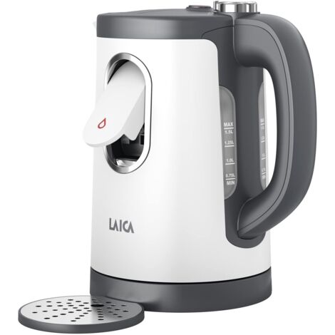 Bollitore elettrico LAICA Dual Flo - Erogatore di acqua calda a bollitura rapida da una tazza - Capacità 1,5 l - Bevande calde in meno di 60 secondi