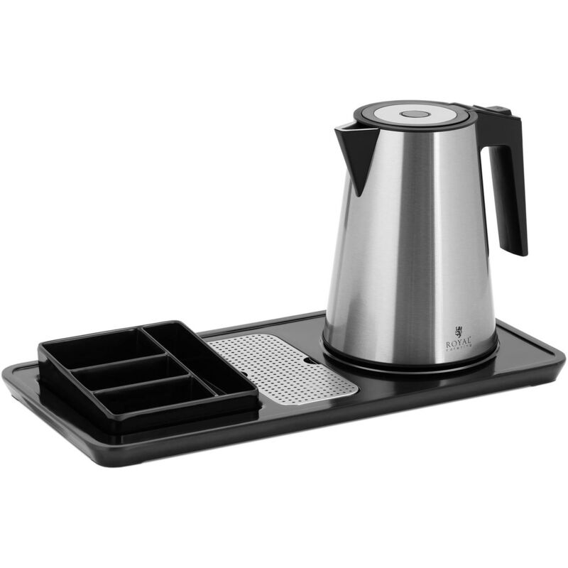 Royal Catering - Bollitore elettrico - Stazione tè e caffè 1,2 l 1.800 w acciaio inox