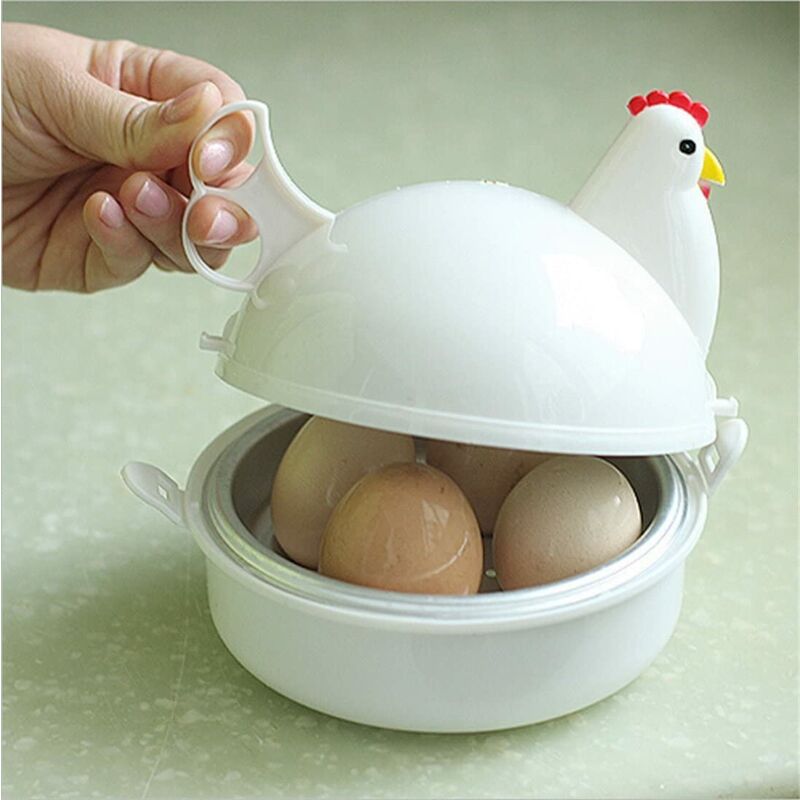 Bollitore per uova a microonde a forma di pollo