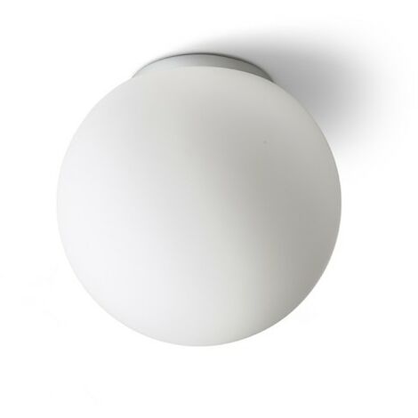 BOLLY 26 plafonnier verre opale/chrome 230V E27 15W IP44