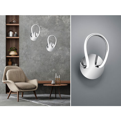Bologna led wandleuchte chrom mit dimmer r27051106