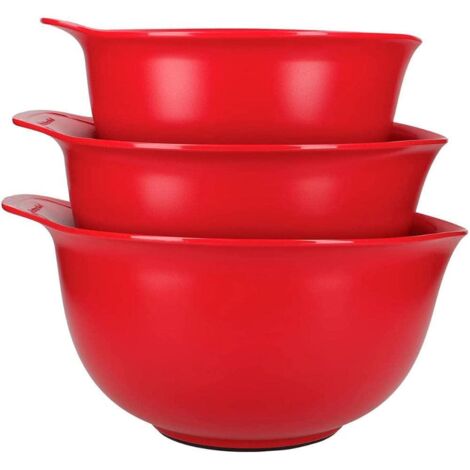 Bols à mélange rouge empire (lot de 3) - 308 x 275 x 152 mm - KITCHENAID
