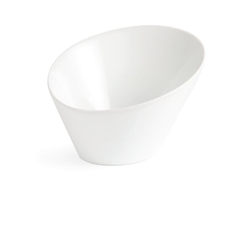 Bols Ovales Inclinés Blancs - Lot de 4 - Olympia