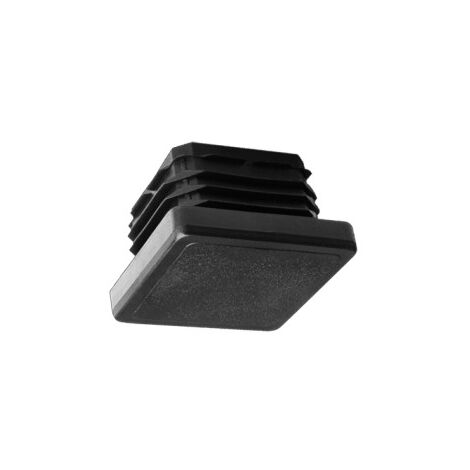 Bolsa 100 tacon cuadrado plastico negro 30x30mm