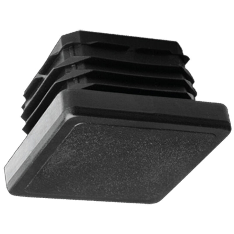 EDM - Sachet de 100 talons carrés en plastique noir 35x35mm