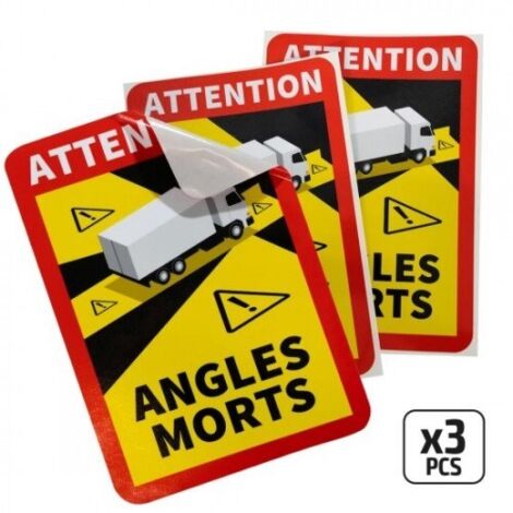 BOLSA 3 ADHESIVOS SEÃ‘ALIZACION ANGULOS MUERTOS - JBM