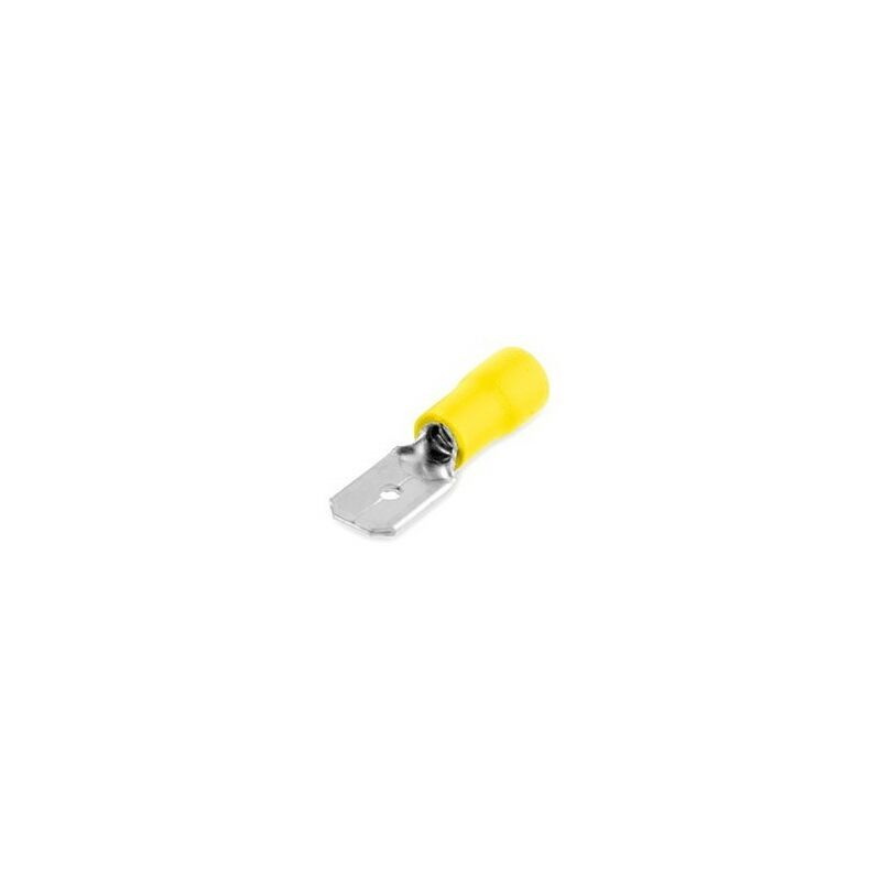 

Terminal aislado enchufable macho plano 6,35/4-6mm Amarillo 50 uds