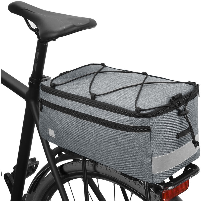 

Bolsa aislante para maletero de 8L Bolsa para alforjas traseras de bicicleta de gran capacidad Bolsa reflectante para sillín trasero Bolsa para