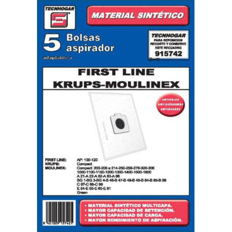 Bolsa Aspirador Sintetico Ufesa Thogar 5 Pz 915510
