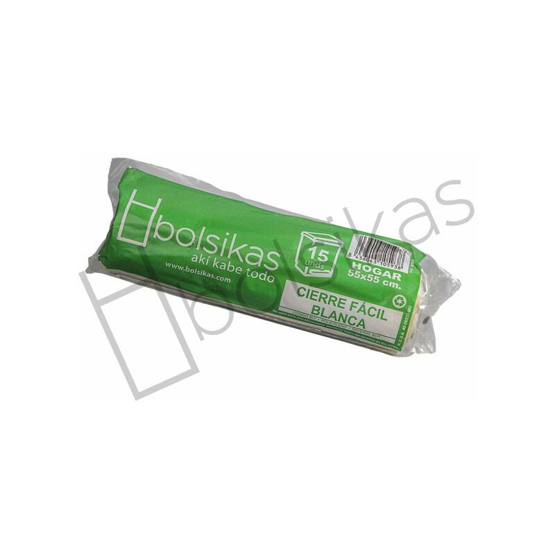

Bolsa Basura 55X55 Blanca Perfumada Cierre Facil