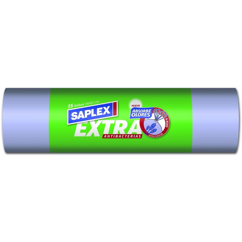 

Bolsa Basura 55X60 Cm Antibacterias Plastico Morado SaPlasticoex 15 Pz