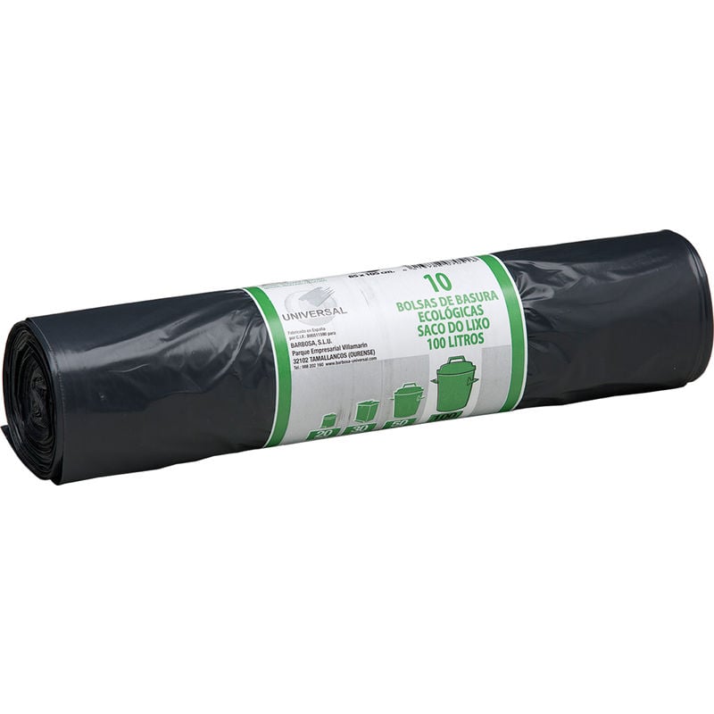 

Bolsa basura negra 7051 100Lt 85X105CM Rollo 10 bolsas - Universal