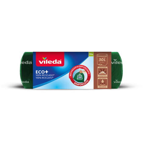 BOLSA BASURA ECOBAG 30L REFORZADA (15 BOLSAS) 169303 VILEDA