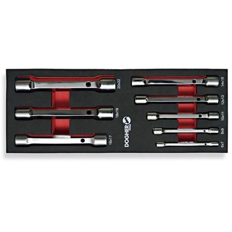Bolsa combinada 8 llaves tubo hexagonal  DOGHER 460-080