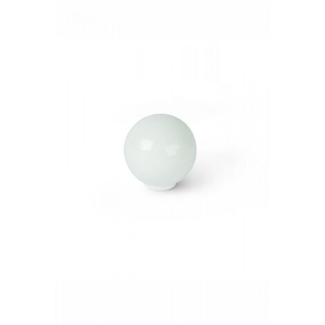 Bolsa con 6 pomos de plástico con acabado blanco, dimensiones: 28x28x29mm Ø: 28mm -
