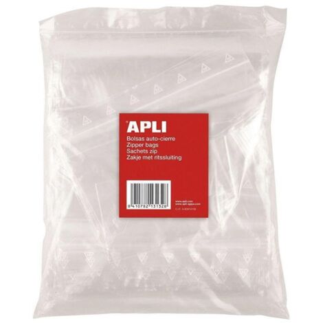 Bolsa con Autocierre Apli 13134/ 60 x 80mm/ 100 unidades