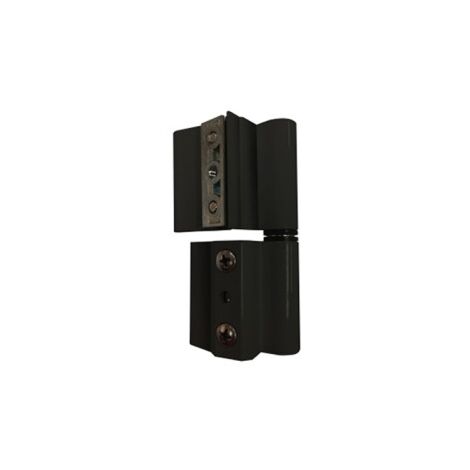 Bolsa de 2 bisagras perfil 40/20 aluminio negro derecha 68041 micel