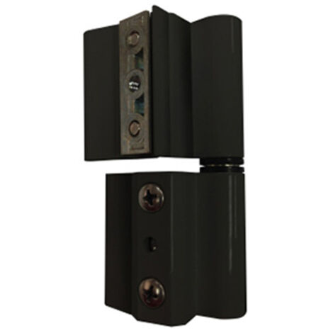 Bolsa de 2 bisagras perfil 40/20 aluminio negro izq. 68042 micel