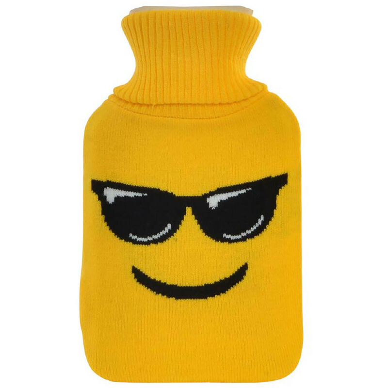 

Bolsa de Agua Caliente con Funda de Poliester, con 1L de Capacidad. Diseño de Emoticonos, con estilo Moderno - Hogar y Más Color - A