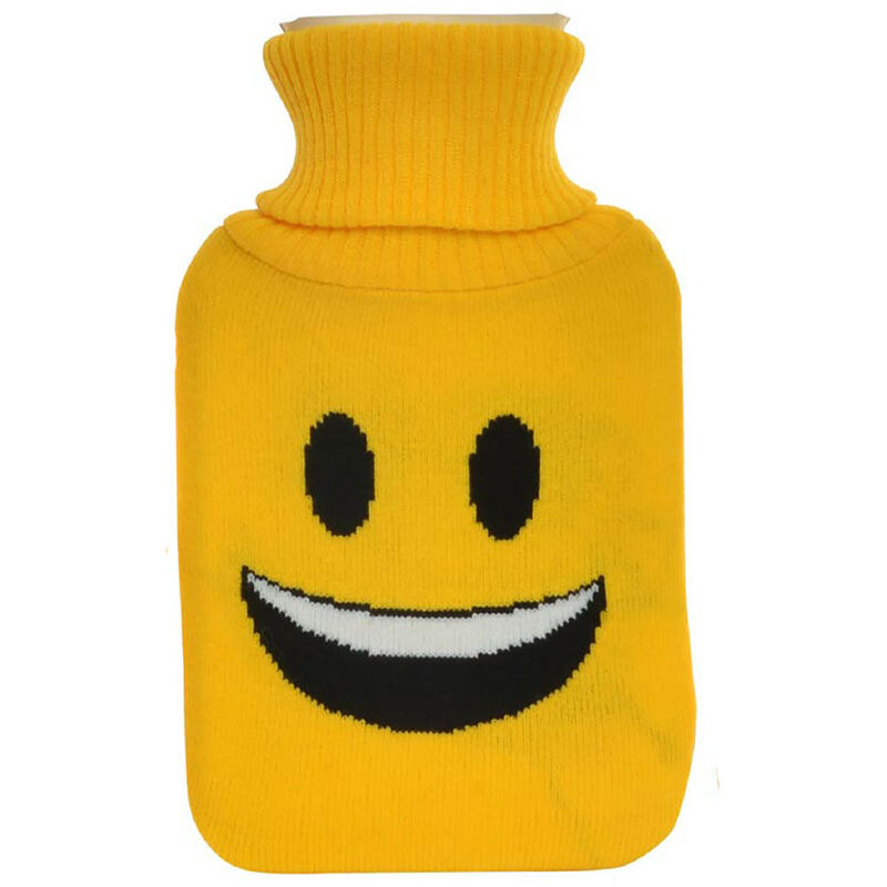 

Bolsa de Agua Caliente con Funda de Poliester, con 1L de Capacidad. Diseño de Emoticonos, con estilo Moderno - Hogar y Más Color - C