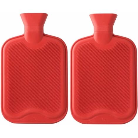 Bolsa de agua caliente de 2 l, juego de 2 bolsas térmicas
