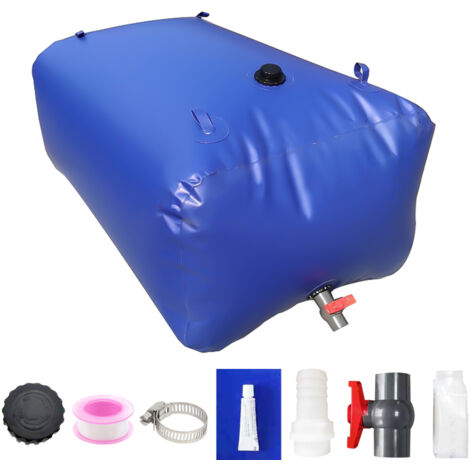 Bolsa de agua plegable de 50 litros: gran capacidad, portátil, para acampar, jardinería y riego agrícola.
