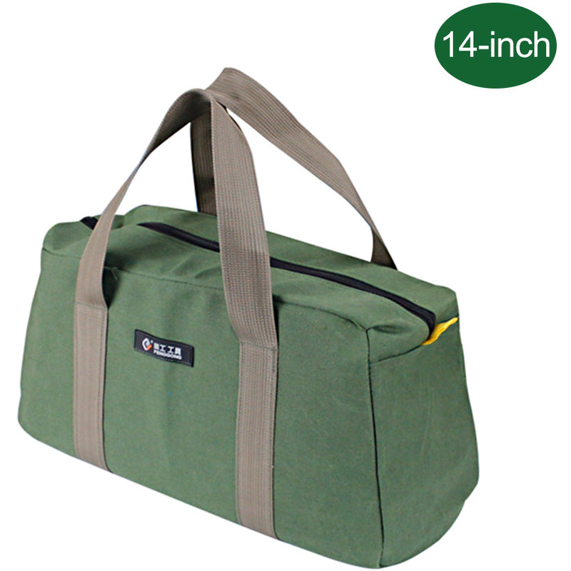 

Penggong - Bolsa de almacenamiento de mantenimiento engrosada grande,Ejercito verde,14 pulgadas