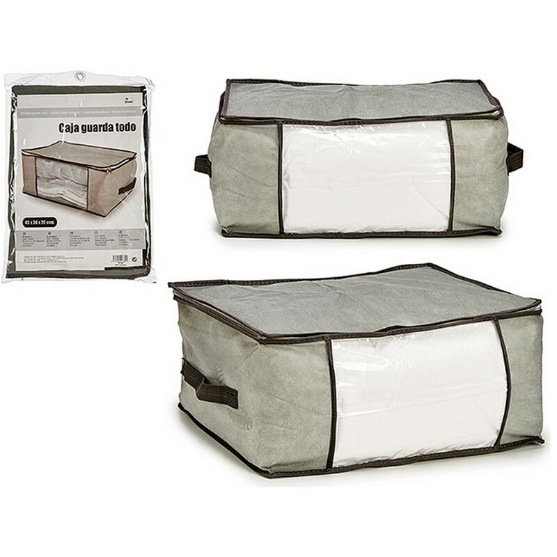 

Bolsa de Almacenamiento Gris Tela (45 x 30 x 20 cm)
