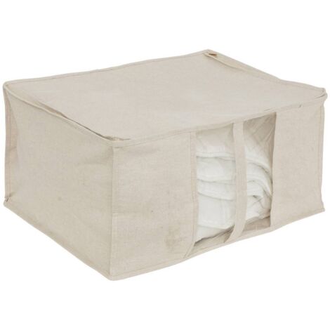Bolsa de almacenamiento groomy beige suave 60x30cm - 5five