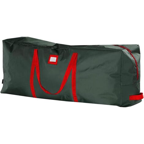Bolsa de almacenamiento para alfombras de jardín, tejido Oxford 600D con costuras y asas laterales, apta para árboles de Navidad, 165 x 38 x 76 cm (verde)