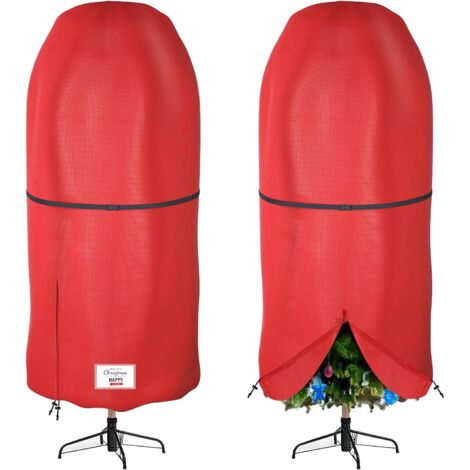 Bolsa de almacenamiento para árboles de Navidad – Impermeable – Oxford – Con doble cremallera – El estuche de transporte puede contener árboles de Navidad de hasta 6 pies y otras decoraciones navideña