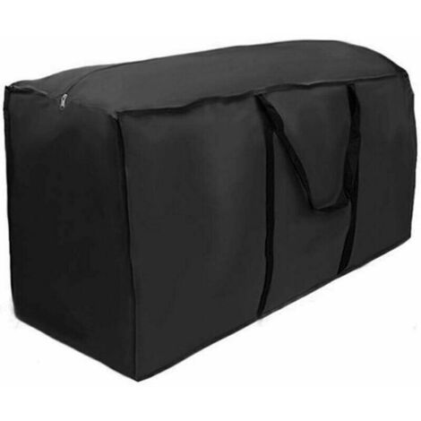 ONTWAY Bolsa de almacenamiento para cojines de jardín, tela Oxford 210D, fundas para cojines de exterior, bolsa de transporte para cojines repelente al agua con asa (173 × 76 × 51 cm)