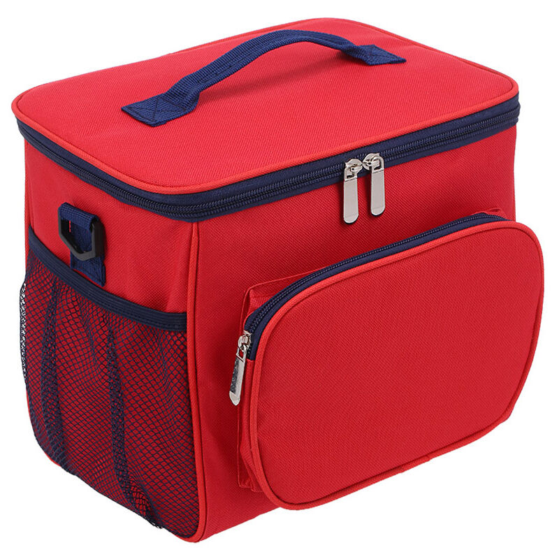 

Esonmus - Bolsa de almuerzo con aislamiento, caja de asas, bolsa de picnic,rojo
