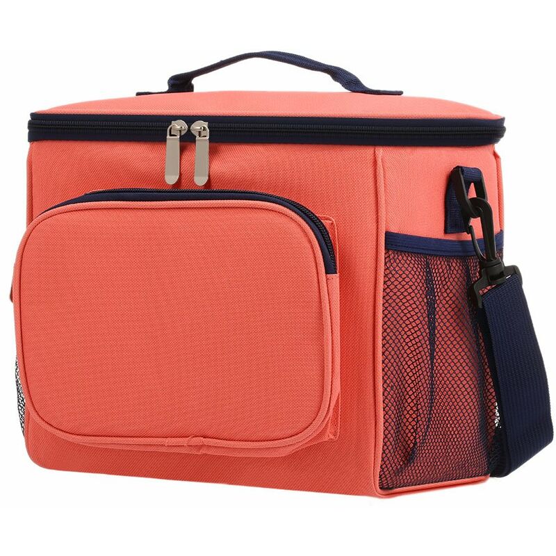 

Esonmus - Bolsa de almuerzo con aislamiento, caja de asas, bolsa de picnic,Rosado