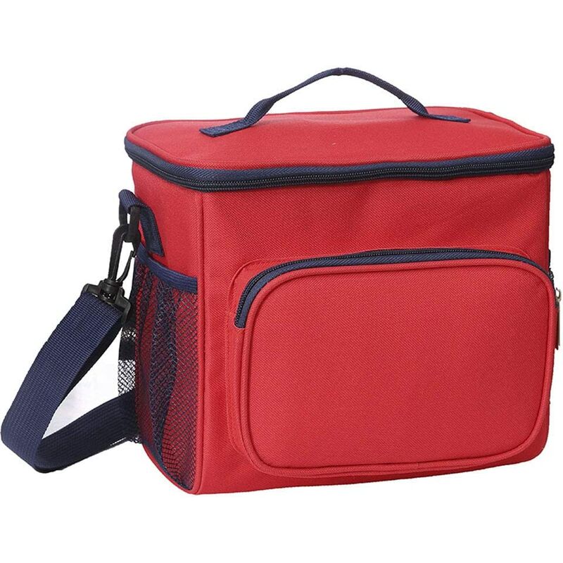 

Bolsa de almuerzo con aislamiento, robusta bolsa con aislamiento Oxford, correa para bolsa fresca extraíble, a prueba de fugas y que se mantiene
