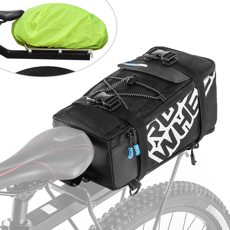 

Roswheel - Bolsa de asiento trasero de bicicleta de ciclismo multifuncional con cubierta de lluvia Bolsa de maletero Bolsa de deportes al aire libre