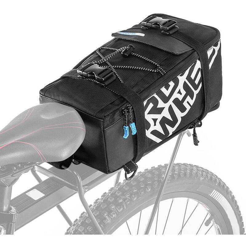 

Roswheel - Bolsa de asiento trasero de bicicleta de ciclismo multifuncional con cubierta de lluvia Bolsa de maletero Bolsa de deportes al aire libre