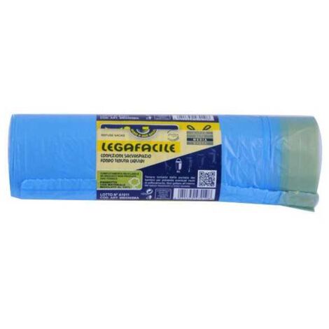 Bolsa de basura con asa azul 55X 65 pz.15 Mr.Bin