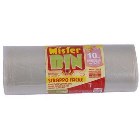 Bolsa de basura con ligaduras Trasp 70X110 pz.10 Mr.Bin